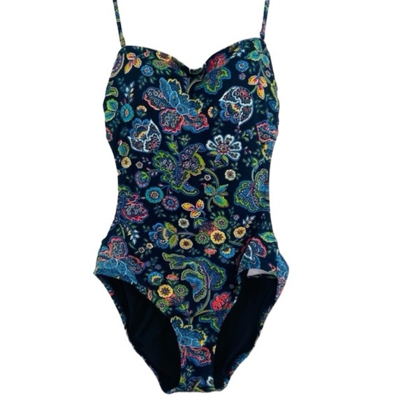 J. Crew Other - JCrew Cut-Out One-Piece Swimsuit in Floral Paisley Print G4031. Size 8